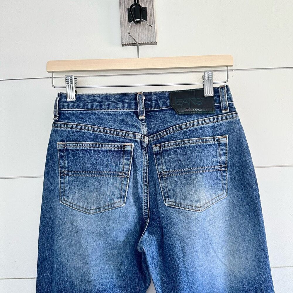 BCBG Maxazria Y2K Boot Cut Flare Distressed Jeans Size 3/4R - Picture 6 of 11